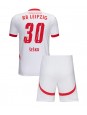 RB Leipzig Benjamin Sesko #30 Domácí dres pro děti 2024-25 Krátký Rukáv (+ trenýrky)